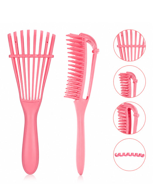 Cepillo Desenredante Flexible Profesional | Antifrizz, Control de Rizos y Cabello Sin Quiebre