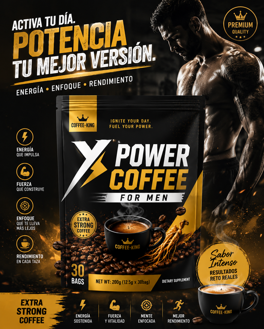 X POWER COFFEE FOR MEN – 30 Bolsitas | Mezcla Premium de Café