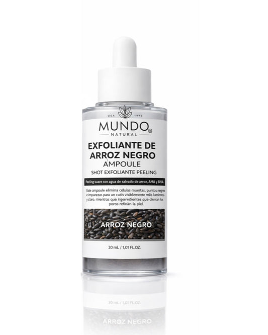 Serum exfoliante facial de arroz blanco y arroz negro