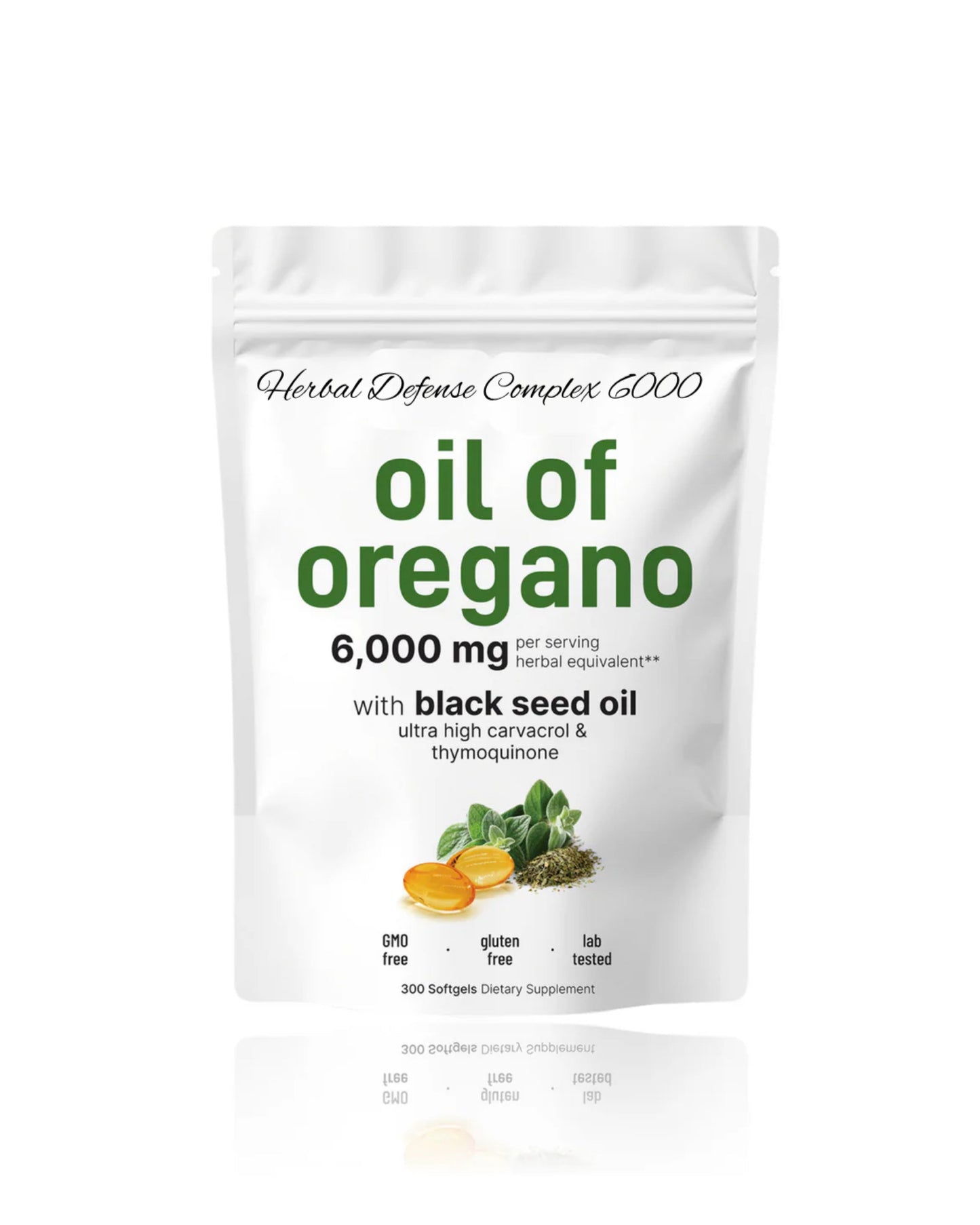 Herbal Defense Complex 6000 | Aceite de Orégano + Semilla Negra