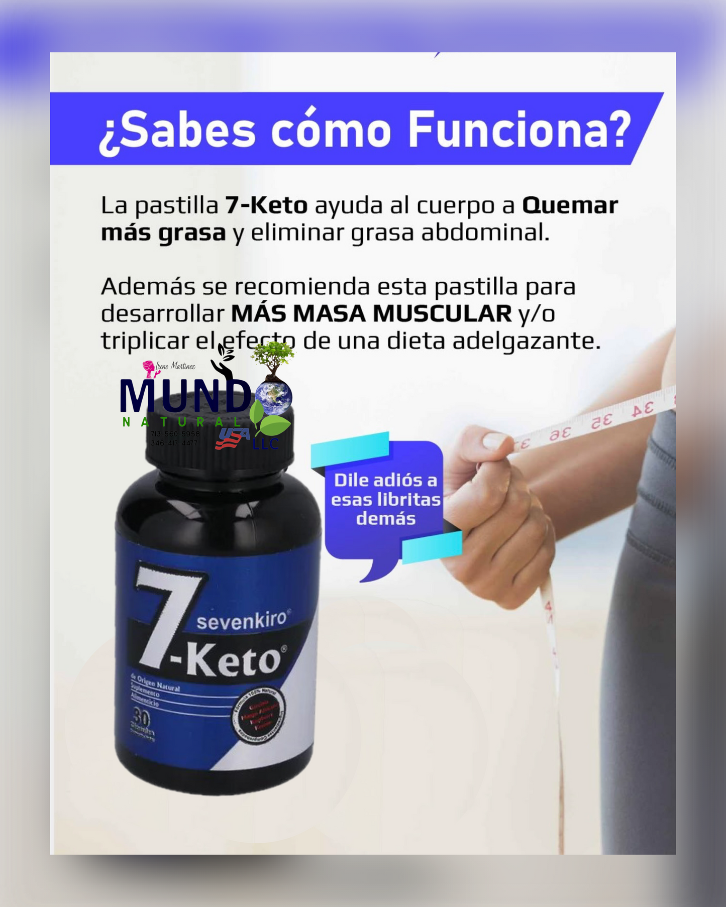 7 Keto Sevenkiro - Triplica el efecto de una dieta