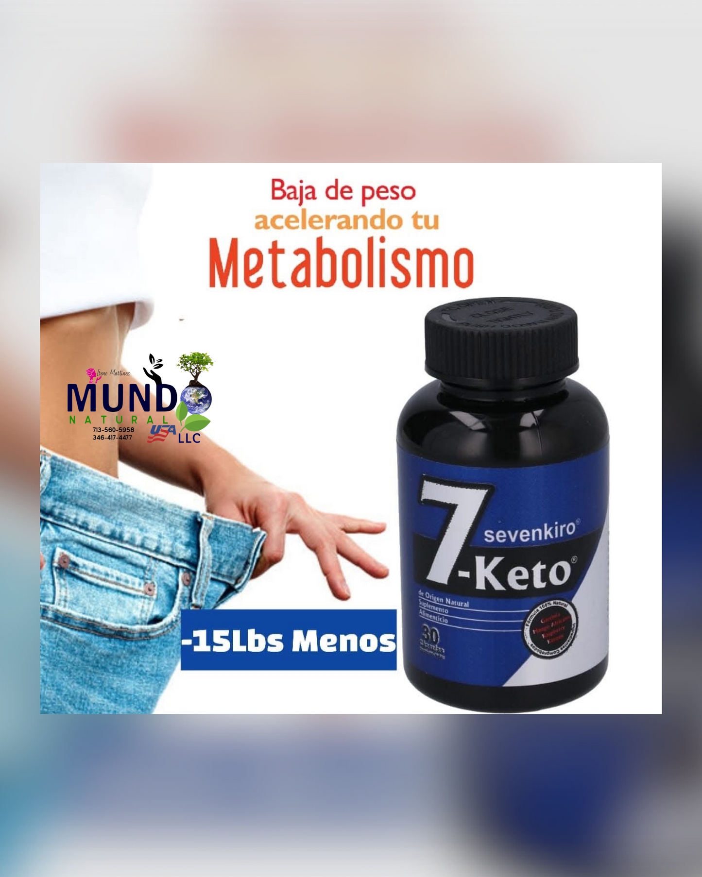 7 Keto Sevenkiro - Triplica el efecto de una dieta
