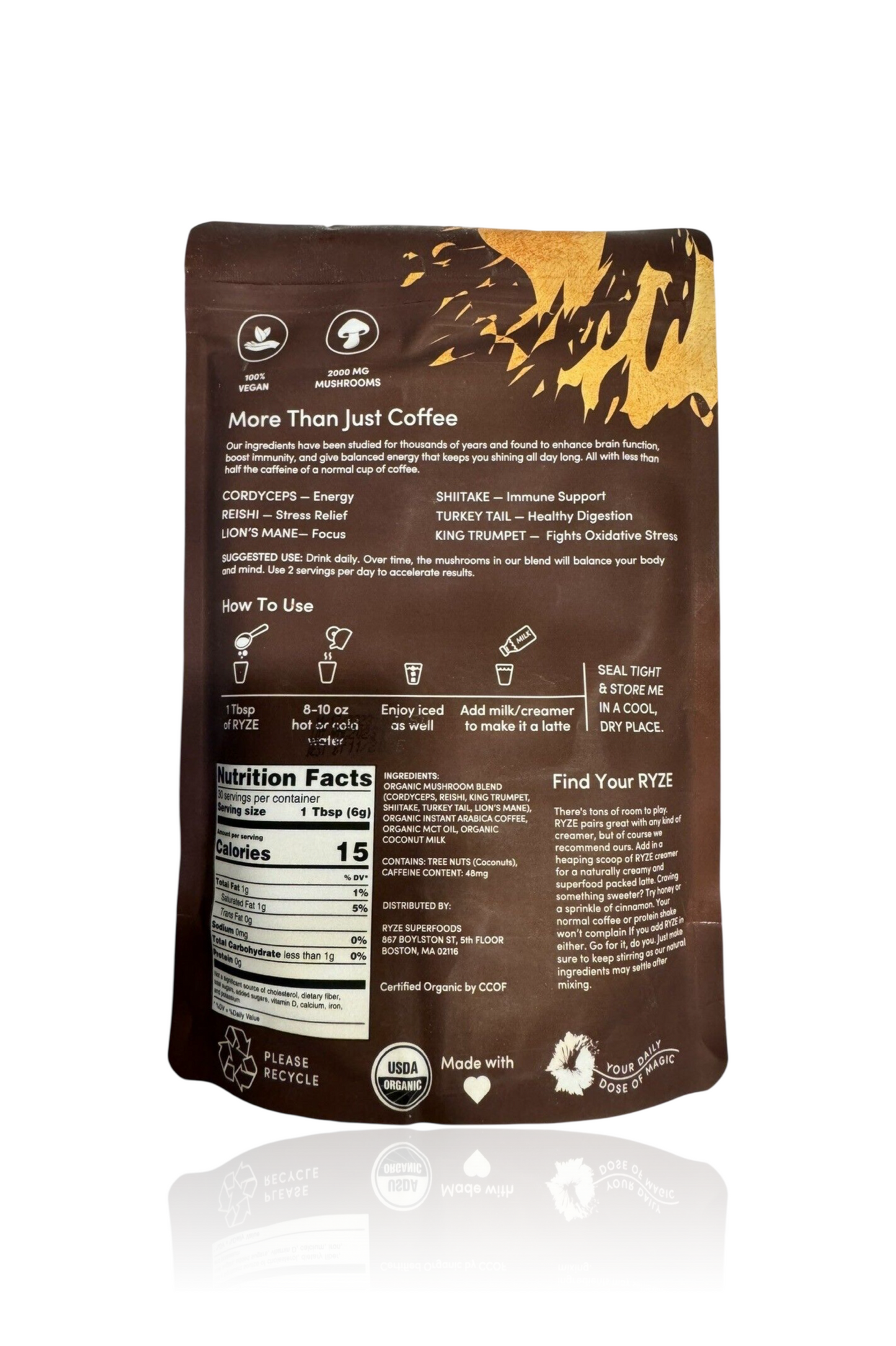 Coffee RYZe Mushroom
30 Porciones