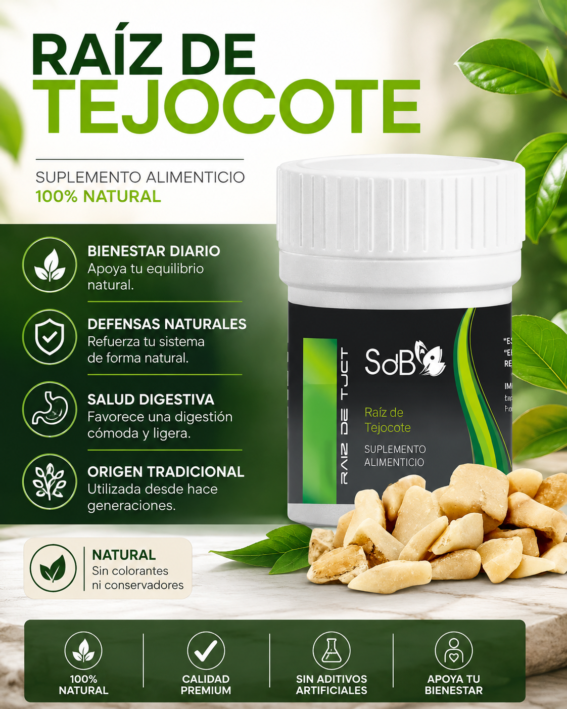Raiz de tejocote SBD