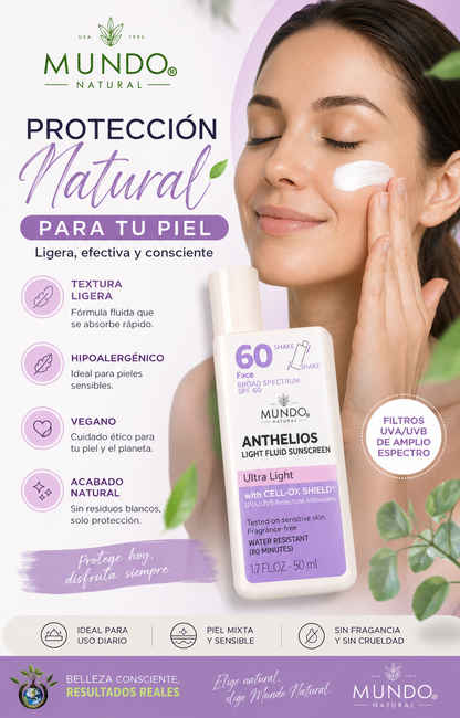 Bloqueador solar para rostro 60 FPS liquido - Linea Premium