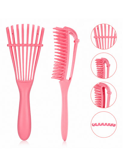 Cepillo Desenredante Flexible Profesional | Antifrizz, Control de Rizos y Cabello Sin Quiebre