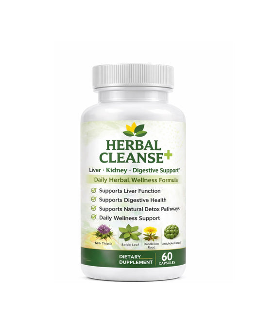 Herbal Cleanse+ | Soporte Digestivo, Hepático y Bienestar Diario | Fórmula Herbal