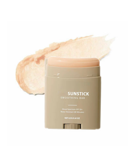 Sunstick SPF 50+ Smoothing Bar | Broad Spectrum Sunscreen Stick | Water Resistant 80 Minutes | Lightweight Invisible Finish | 23g