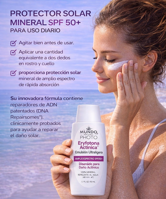 Bloqueador solar - Photo MINERAL SUNSCREEN
WATER RESISTANT