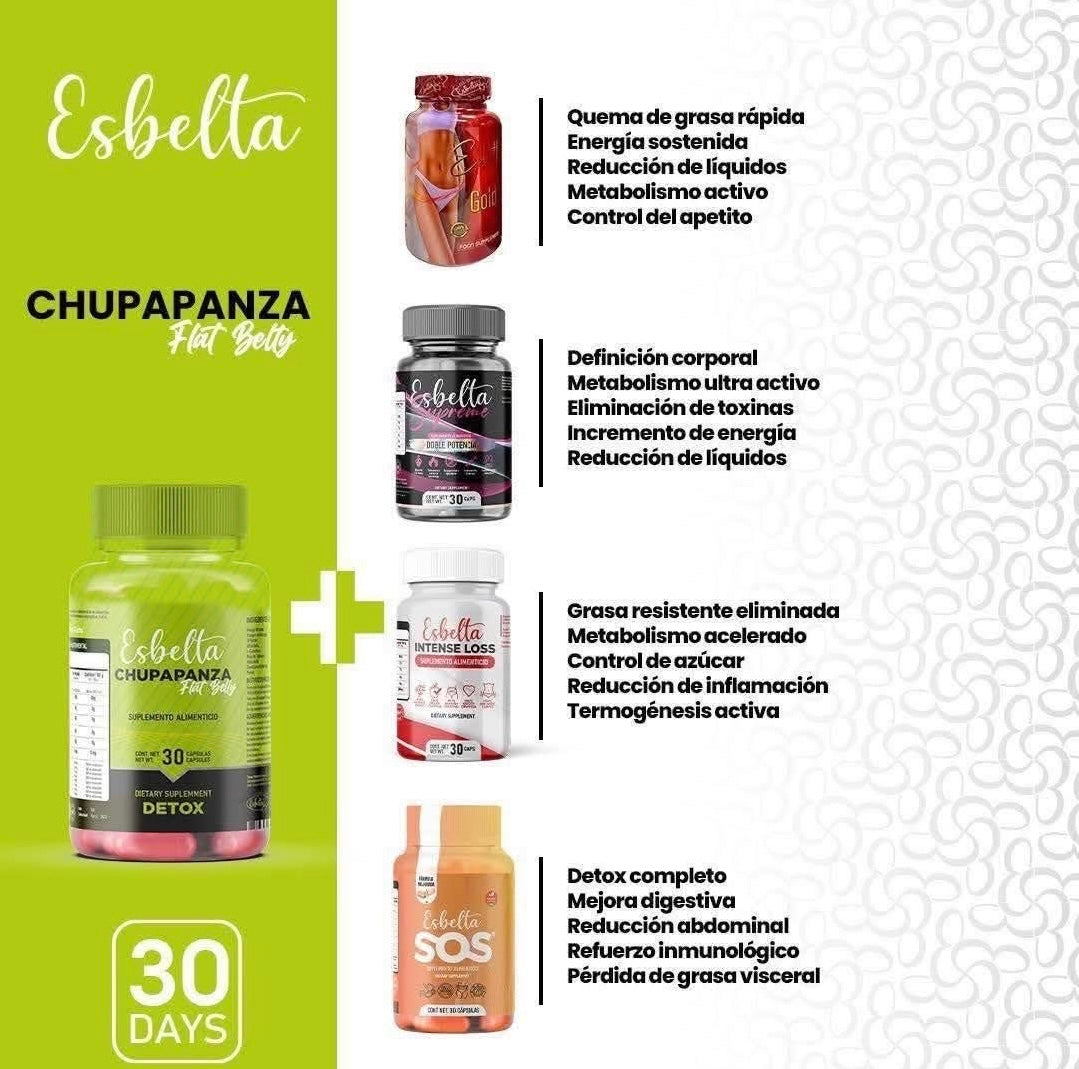 Esbelta Detox Chupapanza flat belly