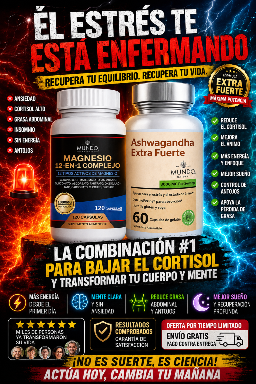 CONTROL CORTISOL + ANTI-ESTRÉS Kit