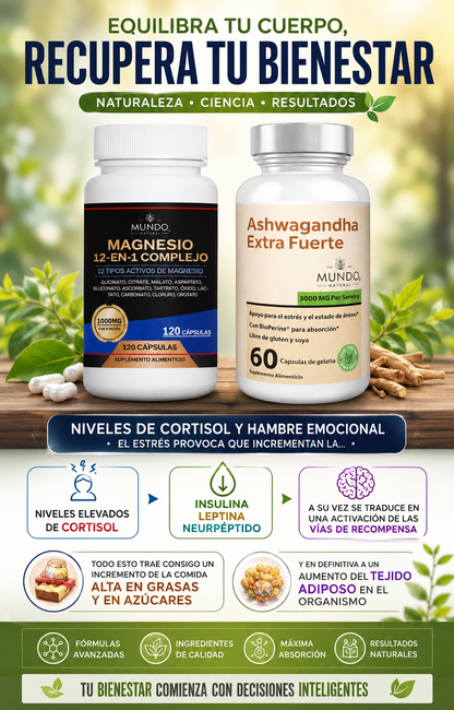 CONTROL CORTISOL + ANTI-ESTRÉS Kit