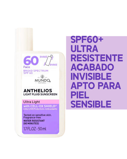 Protector solar para rostro 60 FPS liquido