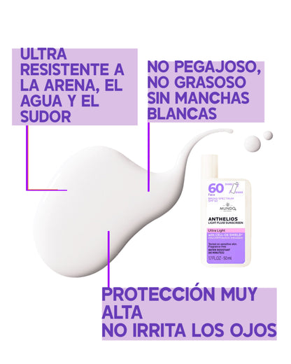 Protector solar para rostro 60 FPS liquido