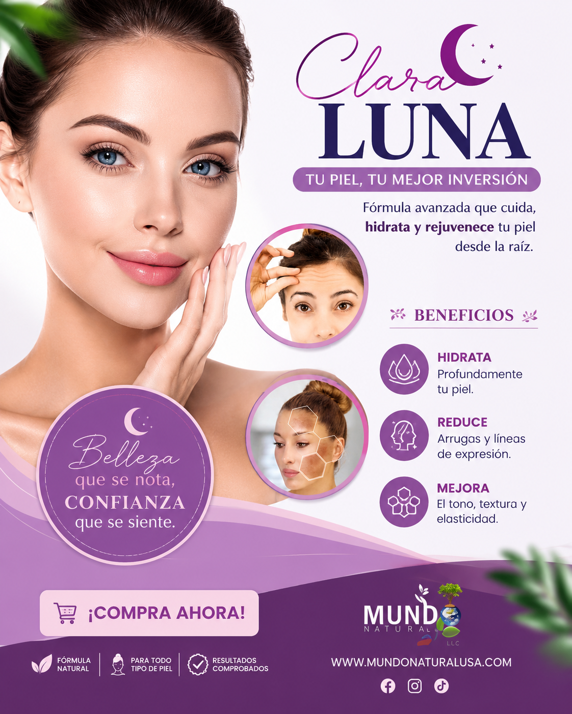 ClaraLuna crema facial de noche