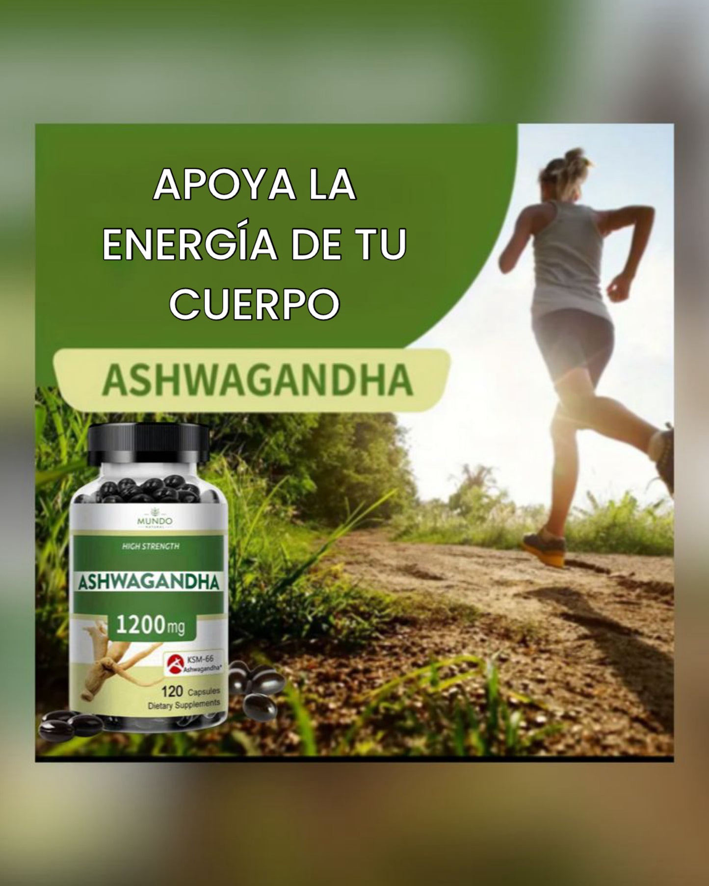 Ashwagandha Extra Fuerte 1200 mg
