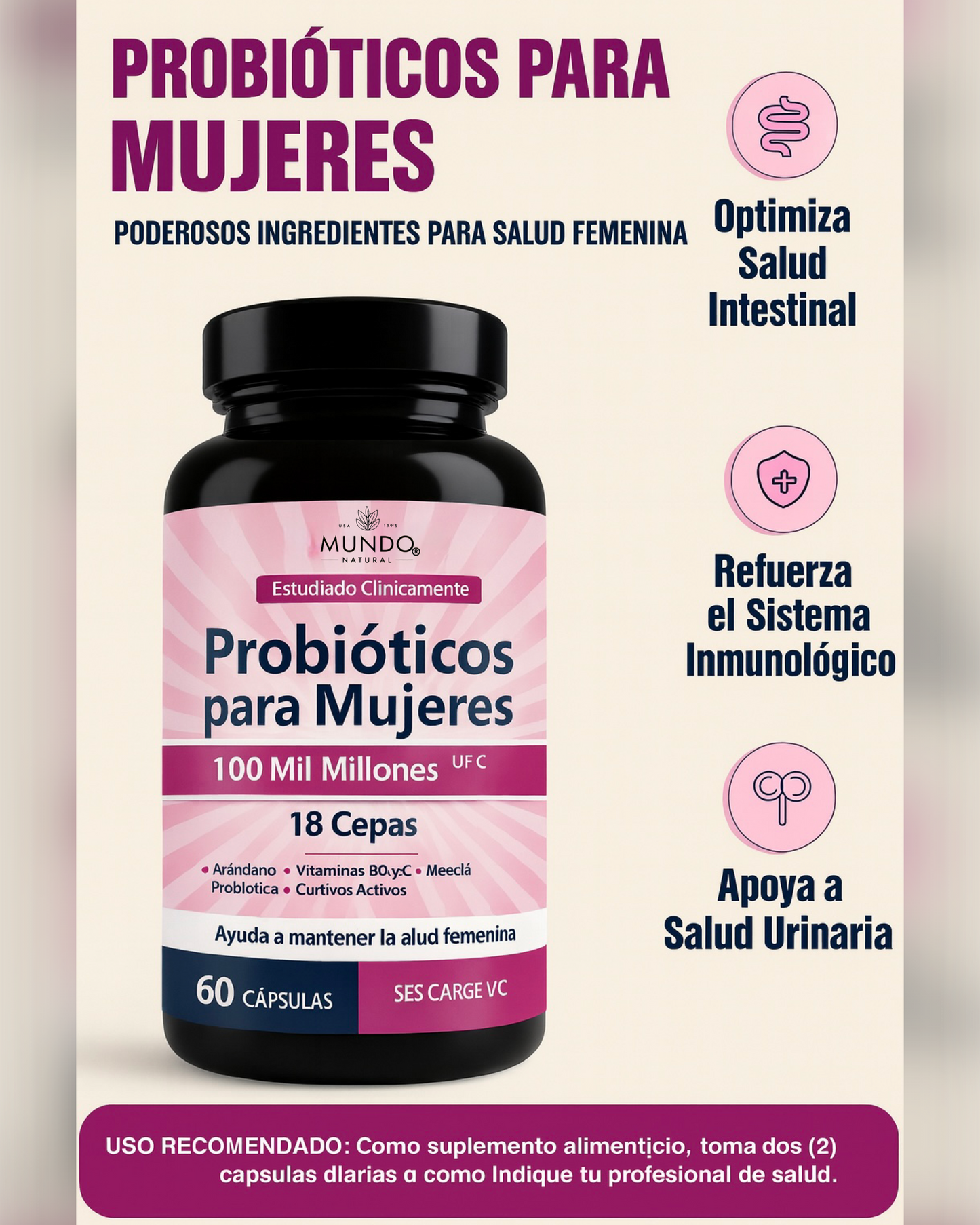 Women Probiotics - Probiótico para Mujeres
