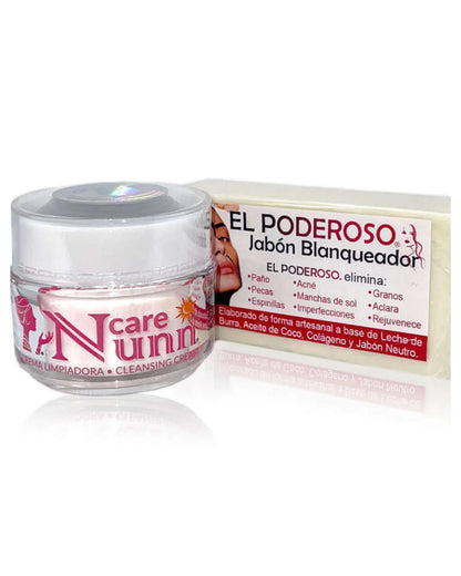 NunnCare crema facial + jabón el poderoso