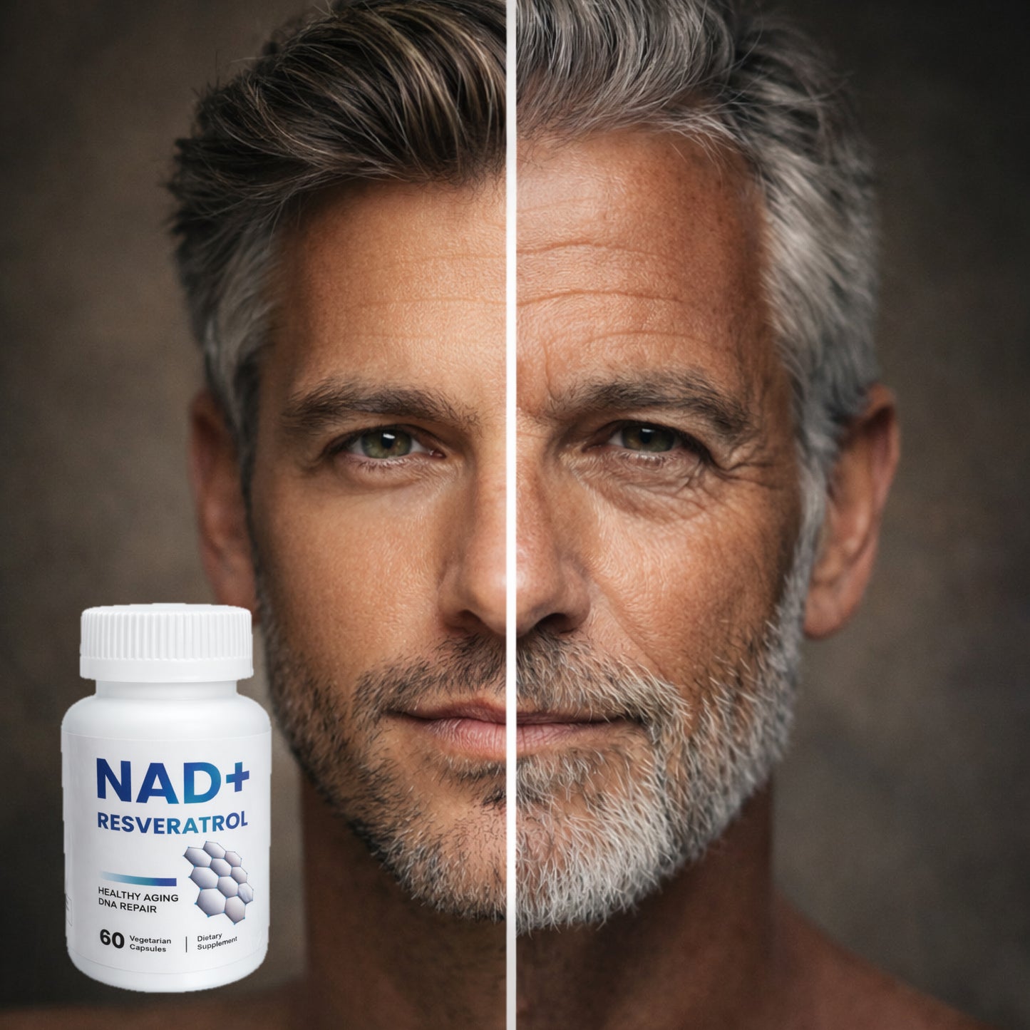 NAD - Resveratrol Berberina Ácido Hialurónico 500 mg Anti-envejecimiento