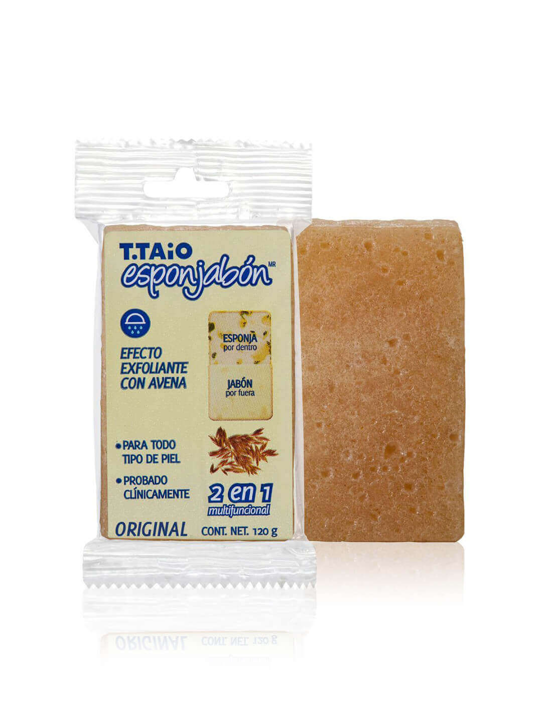 Jabón Esponjabon T-TAiO - jabón con esponja 2 en 1 integrada