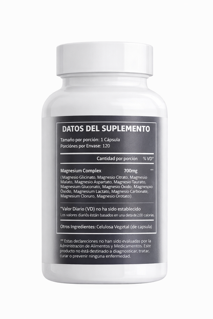 Magnesio 12 en 1 - 12 tipos activos de magnesio