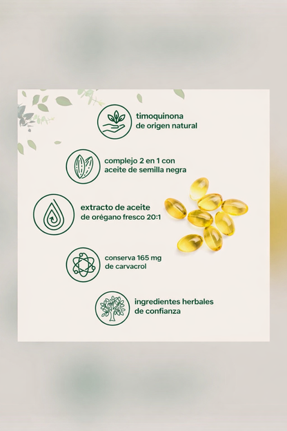 Oregano Oil with Black Seed Oil, Candida Cleaning