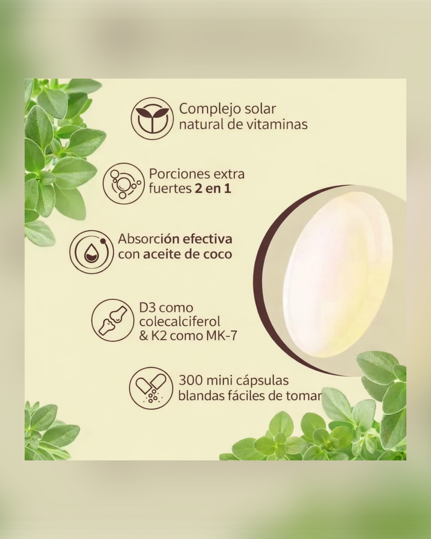 D3 + K2 Vitamina - Apoyo inmunológico