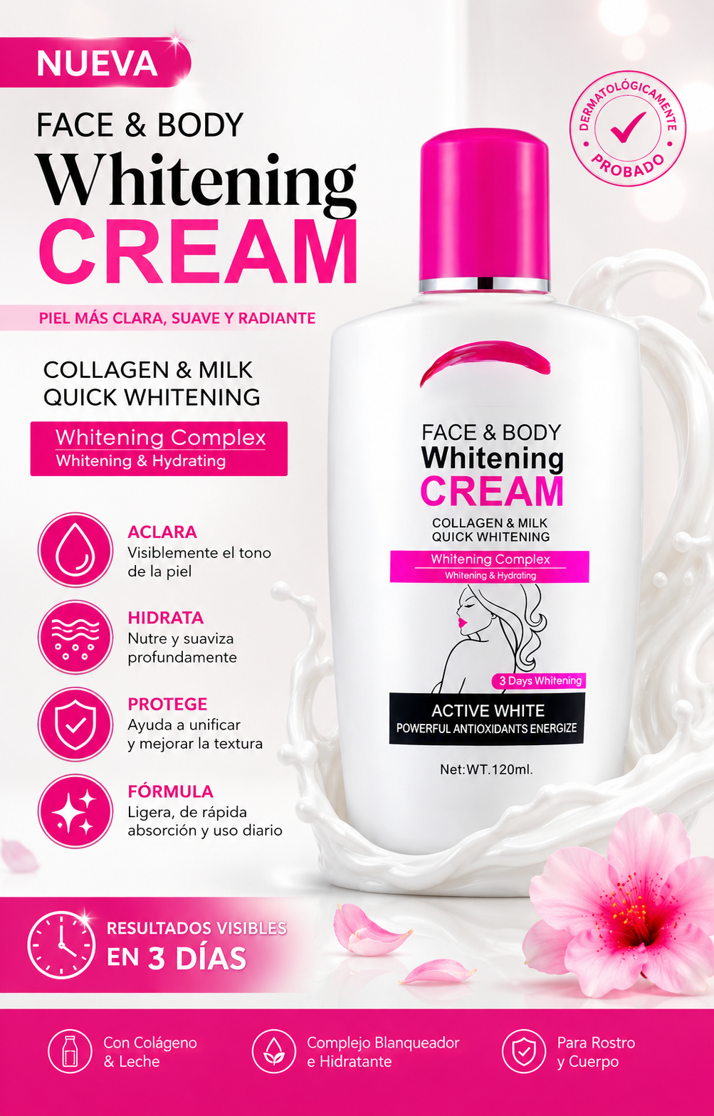 Crema Blanqueadora para el cuerpo