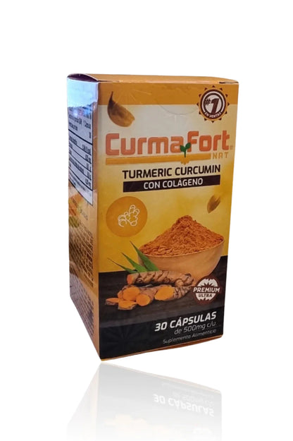 CurmaFort Nat Turmeric Curcumin con Colágeno