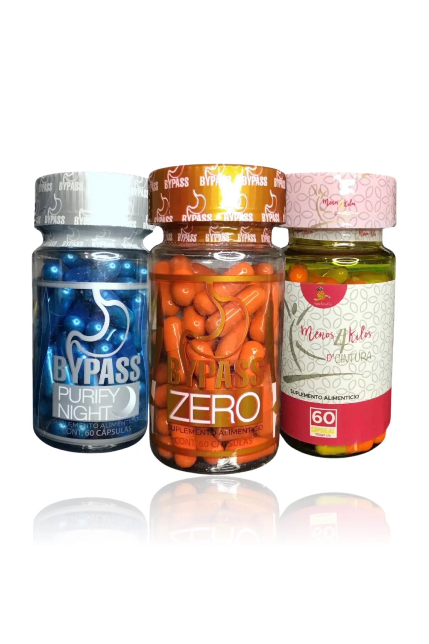 Bypass Purify, Bypass Zero and Menos 4 Kilos Capsules | Diabetic Kit