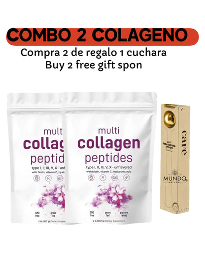 Colageno Múltiple de Micro Ingredients - Multi Collagen Peptides 1lb