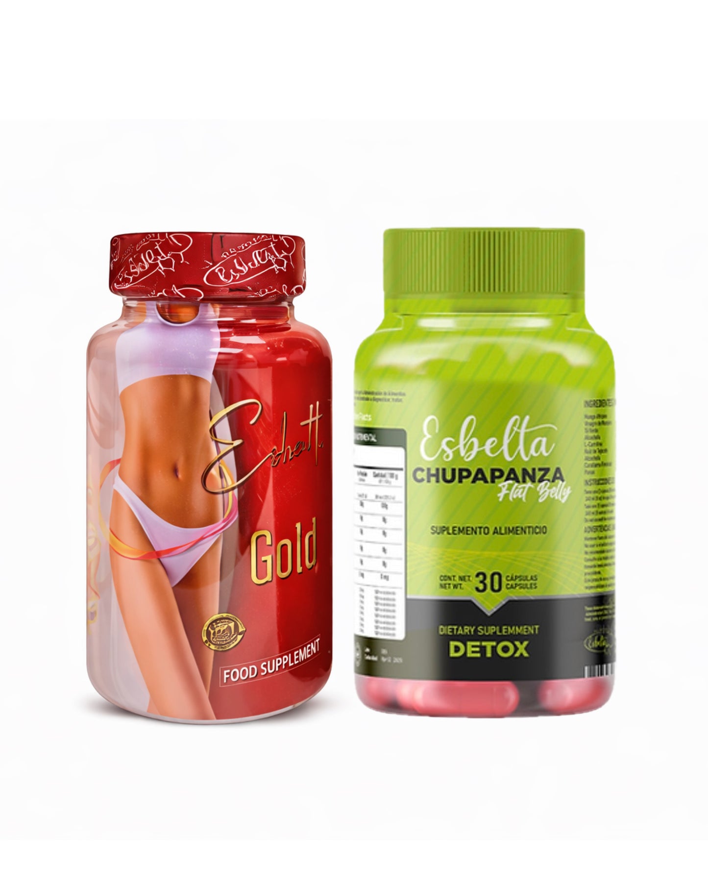 Esbelta Gold Max + Chupapanza Detox flat belly