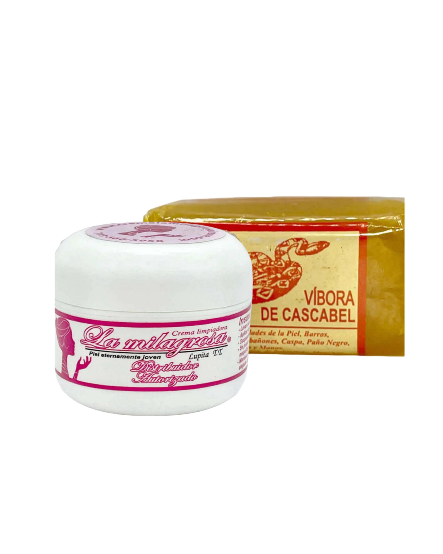 La Milagrosa crema facial + jabón aceite de vibora de cascabel