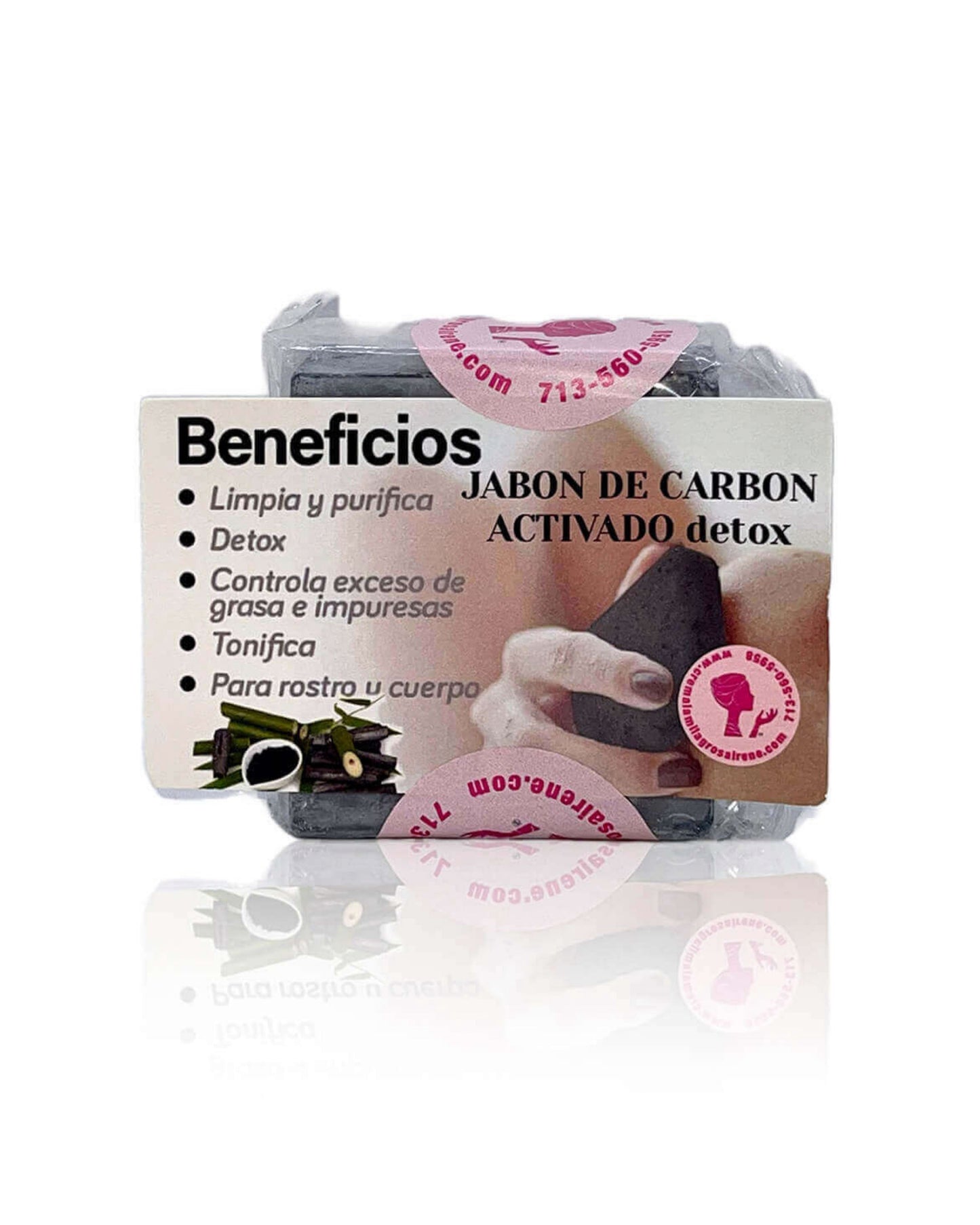 Jabón facial barra Carbón activo