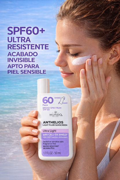 Bloqueador solar para rostro 60 FPS liquido - Linea Premium