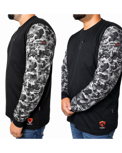 1  Fire Shield FR CAT2 Work Shirt – Flame Resistant Long Sleeve
