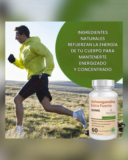 Ashwagandha Organica Extra fuerte - mejora la salud y la resistencia