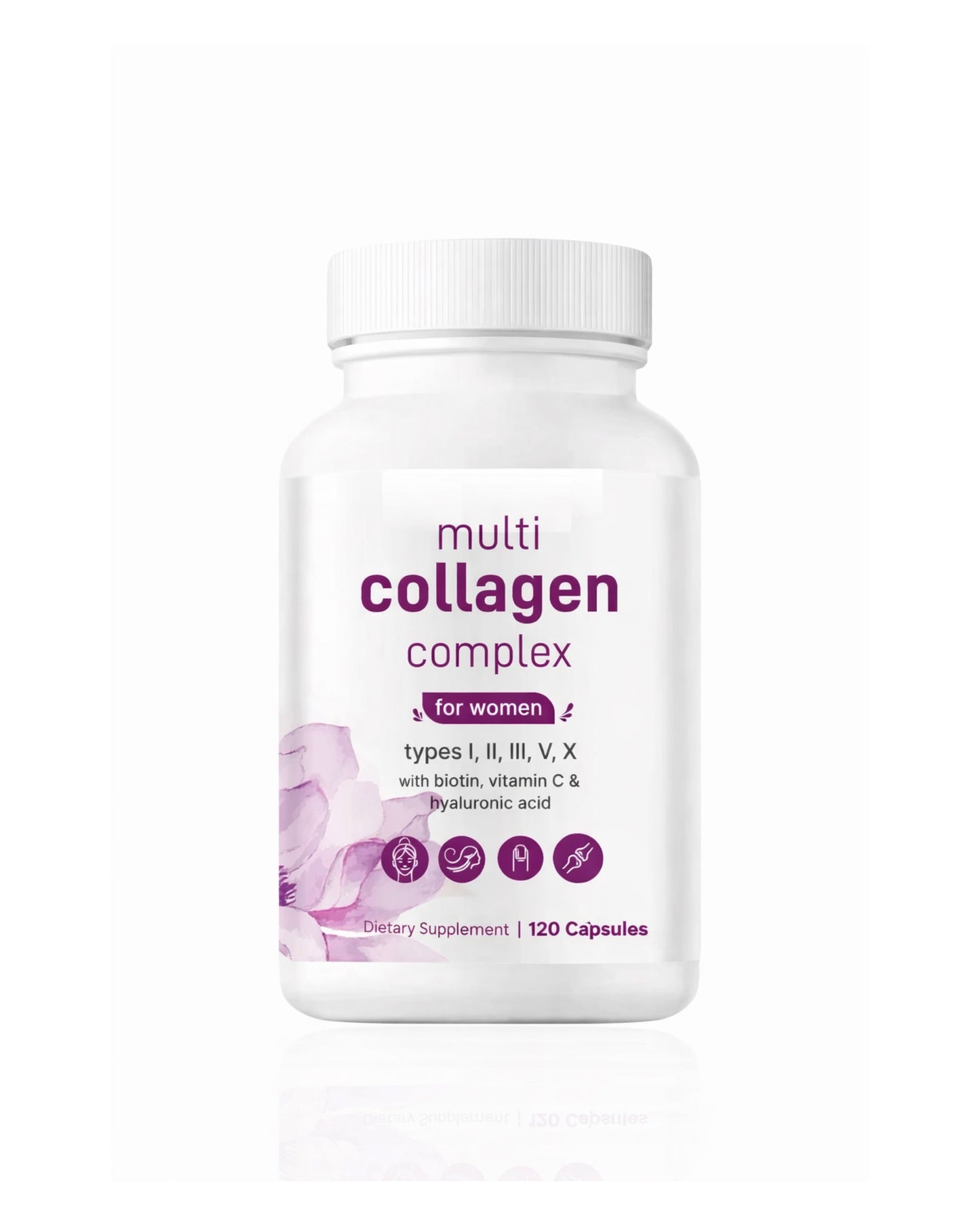 Colageno Múltiple de Micro Ingredients - Multi Collagen Peptides 120 Cap