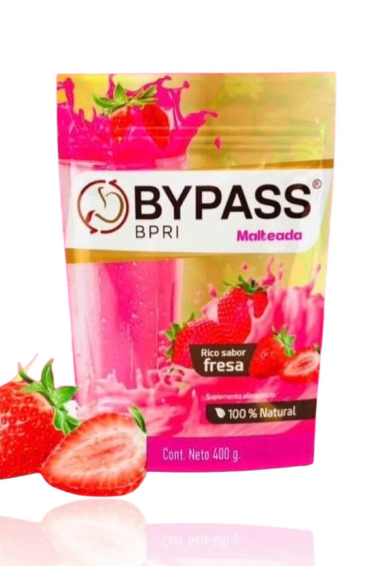 ByPass Bpri Malteada 400g sabor fresa- strawberry shake