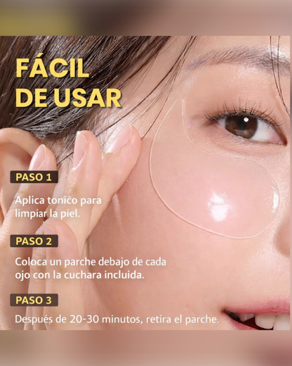 Parches de hidrogel revitalizantes para contorno de ojos
