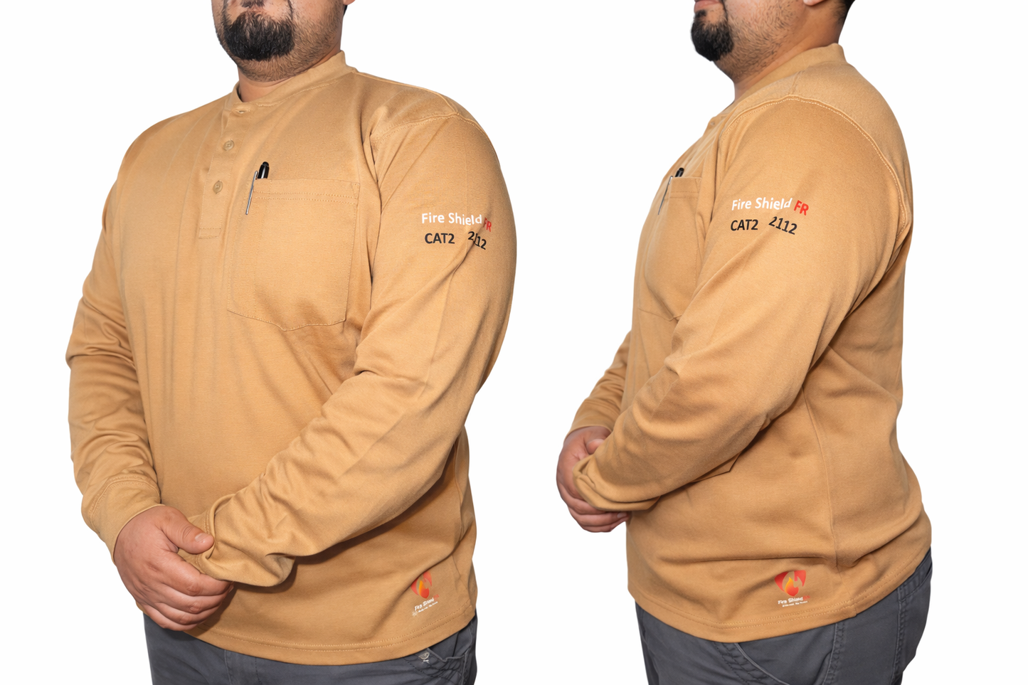 🔥 Fire Shield FR CAT2 – Camisa de Trabajo Flame Resistant 🔥