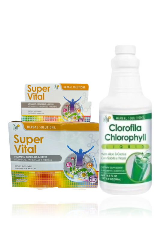 Súper Vital + Clorofila con sábila y nopal