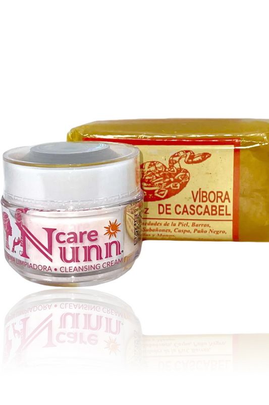 1- NunnCare crema facial + jabón de vibora de cascabel