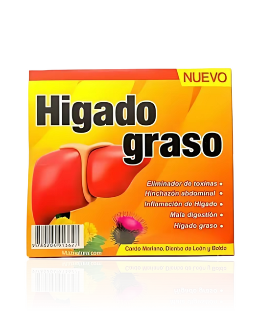 Higado Graso - Suplemento dietético antioxidante para el cuidado de la salud con 10  bebibles de 15 ml