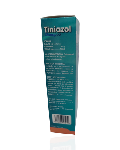 Shampoo Tiniazol - caspa, dermatitis y seborreica.