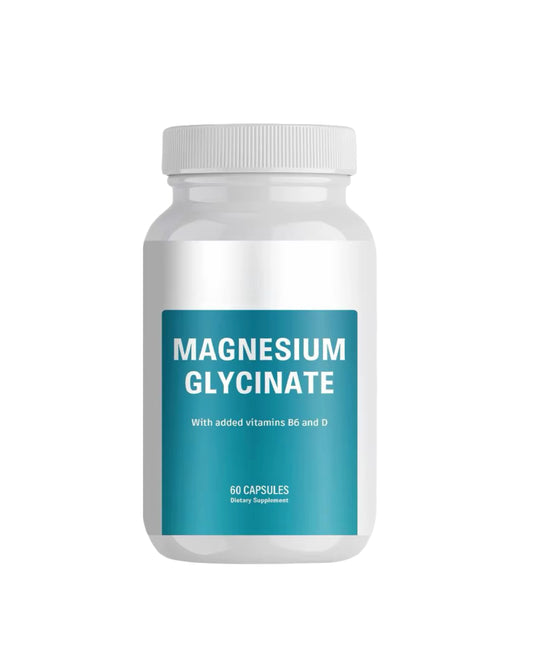 Magnesium Glycinate con Vitaminas B6 y D – Soporte Muscular y Bienestar | 60 Cápsulas