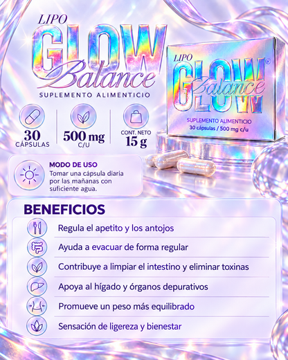 GLOW Balance | Suplemento alimenticio, 30 cápsulas