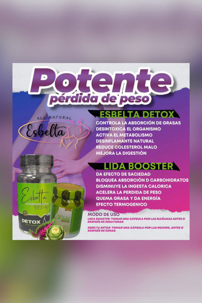 ESBELTA DETOX + LIDA BOOSTER