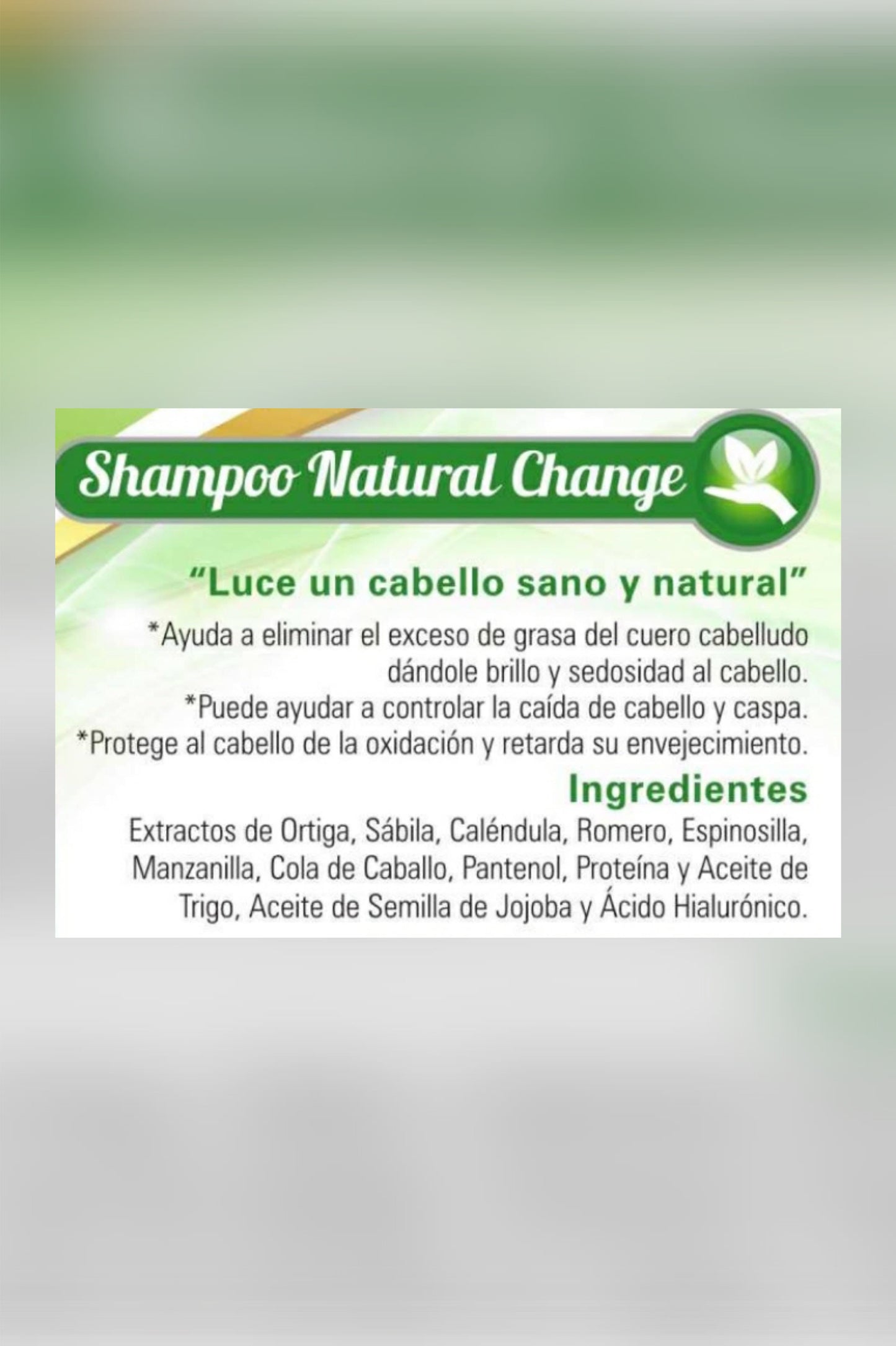 NV Shampoo Natural Change Green