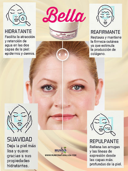 1- BELLA Gel facial Colageno ácido hialuronico - Gel facial Colágeno ácido hialurónico